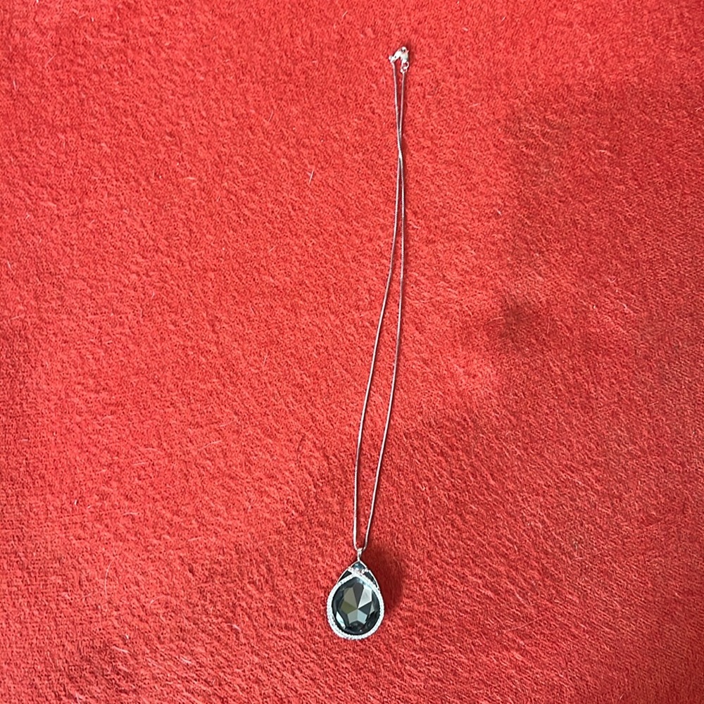 Swarovski silver chain pendant necklace
